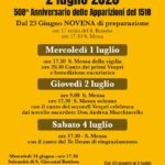 508° ANNIVERSARIO DELLE APPARIZIONI DEL 1518 di N.S. del BOSCHETTO-Camogli